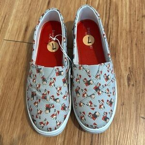 ✨NWT Christmas Corgi Slip Ons✨